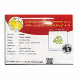 0.64 Carats - Certificate Natural Unheated Heart Green Sapphire