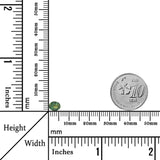 0.73 Carats - Natural Australia Heated Oval Basil Green Sapphire