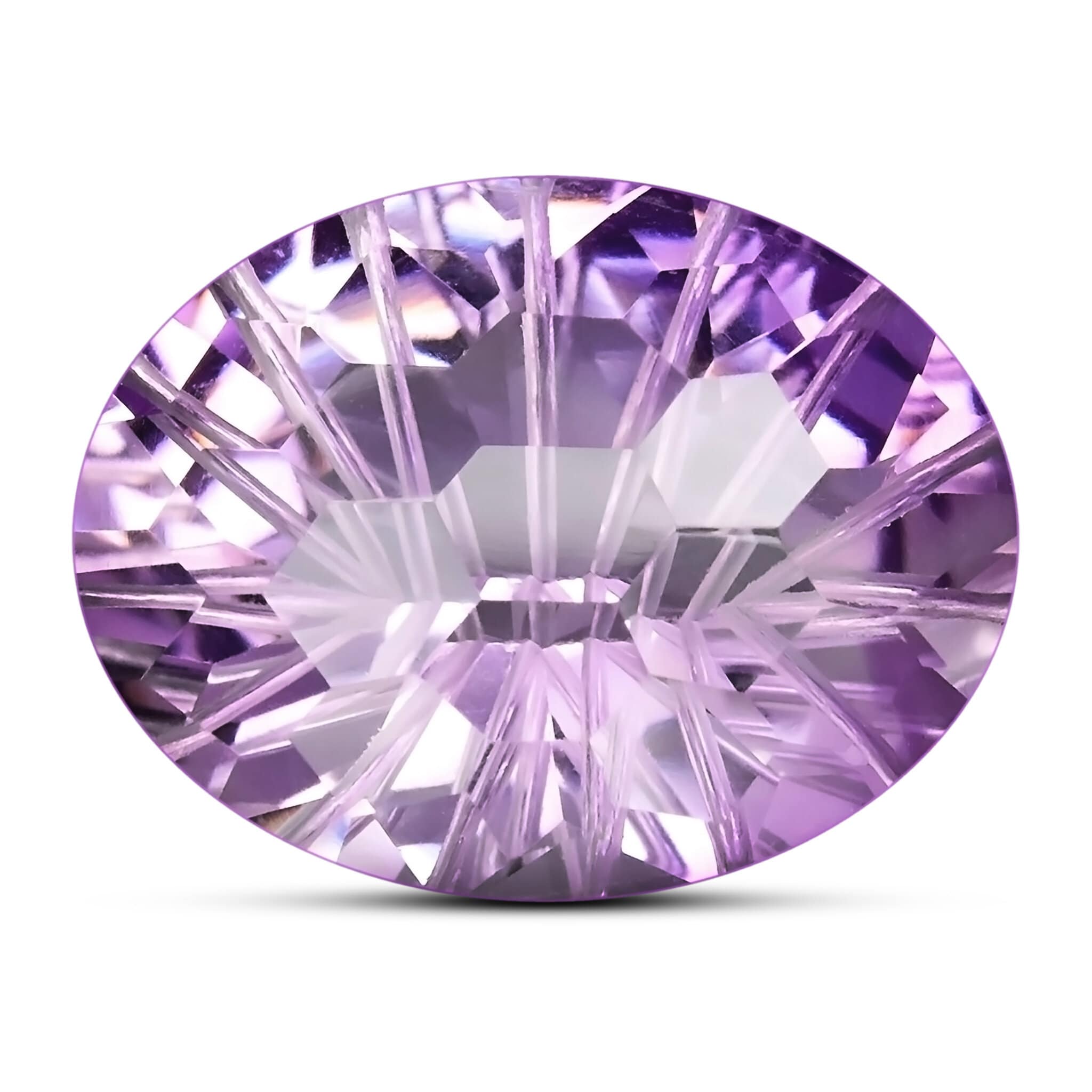 9.80 Carats - Natural Uruguay Oval Beehive Purple Amethyst