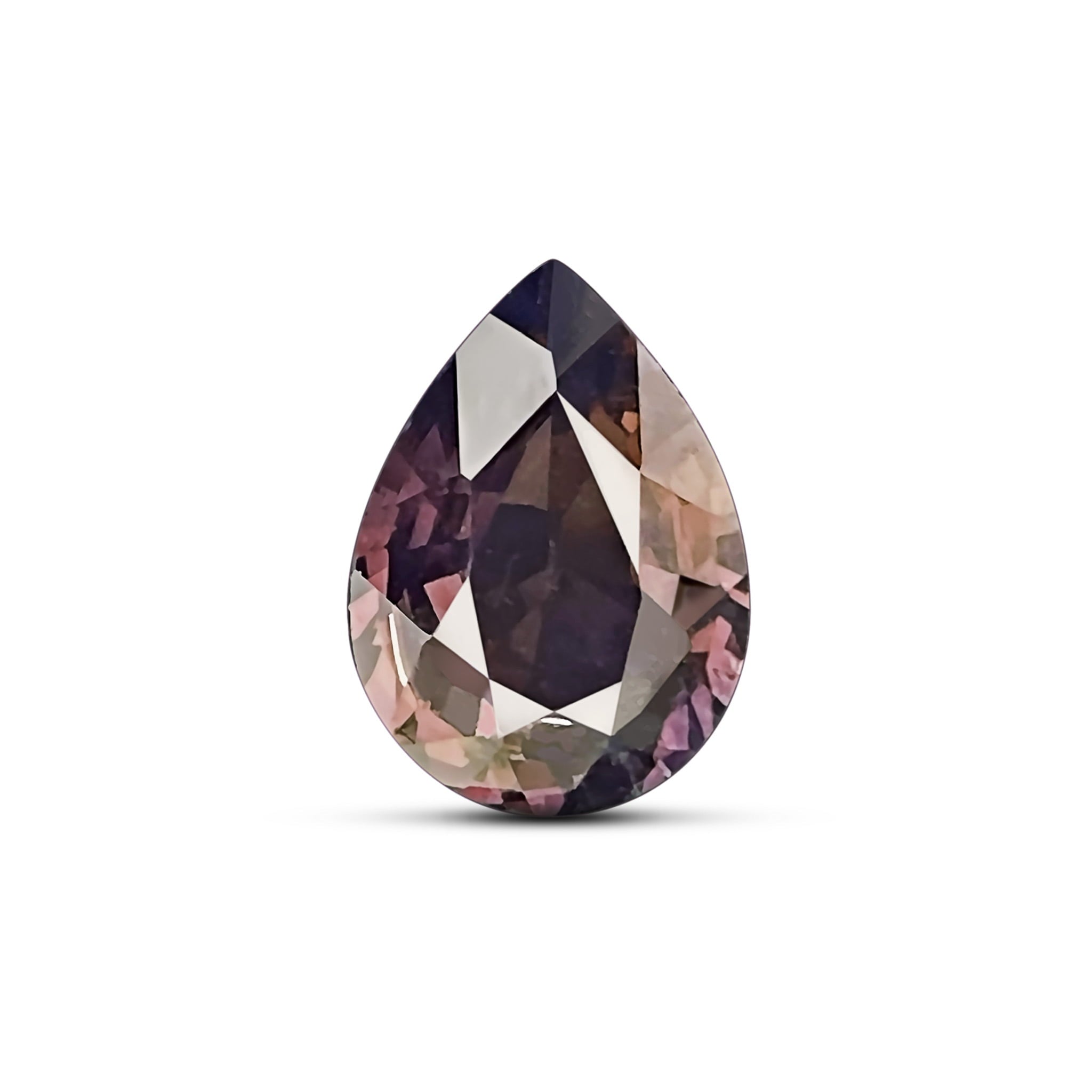 0.56 Carats - Natural Tanzania Pear Facets Pink Purple Sapphire