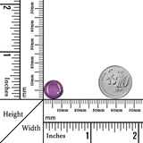 10.24 Carats - Natural Unheated Cabochon Oval Reddish Purple Ruby