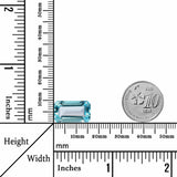 9.27 Carats - Natural Brazil Octagon Facets Sky Blue Topaz