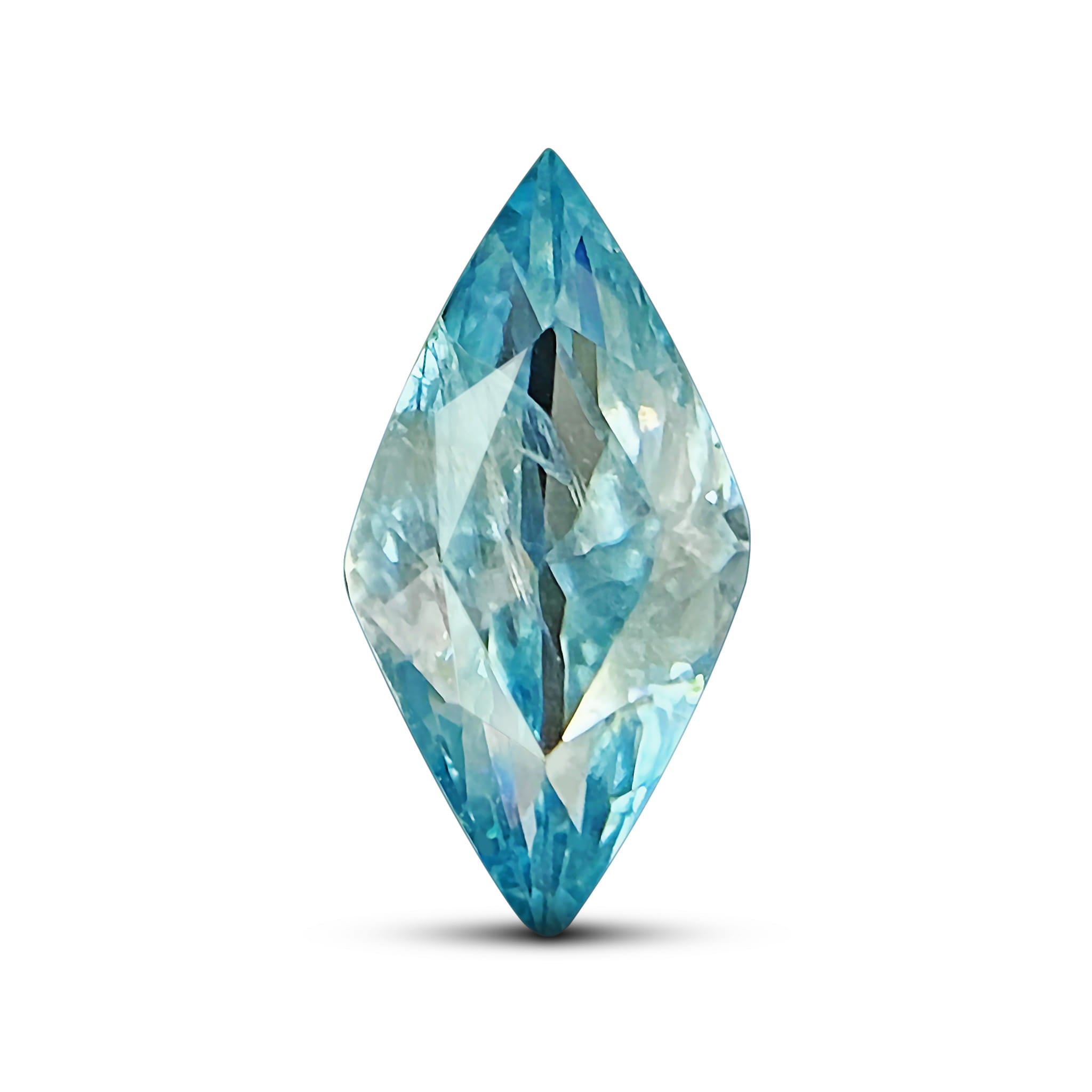 2.20 Carats - Natural Cambodia Lozenge Medium Blue Zircon