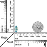 2.20 Carats - Natural Cambodia Lozenge Medium Blue Zircon