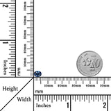0.66 Carats - Natural Australia Heated Oval Navy Blue Sapphire
