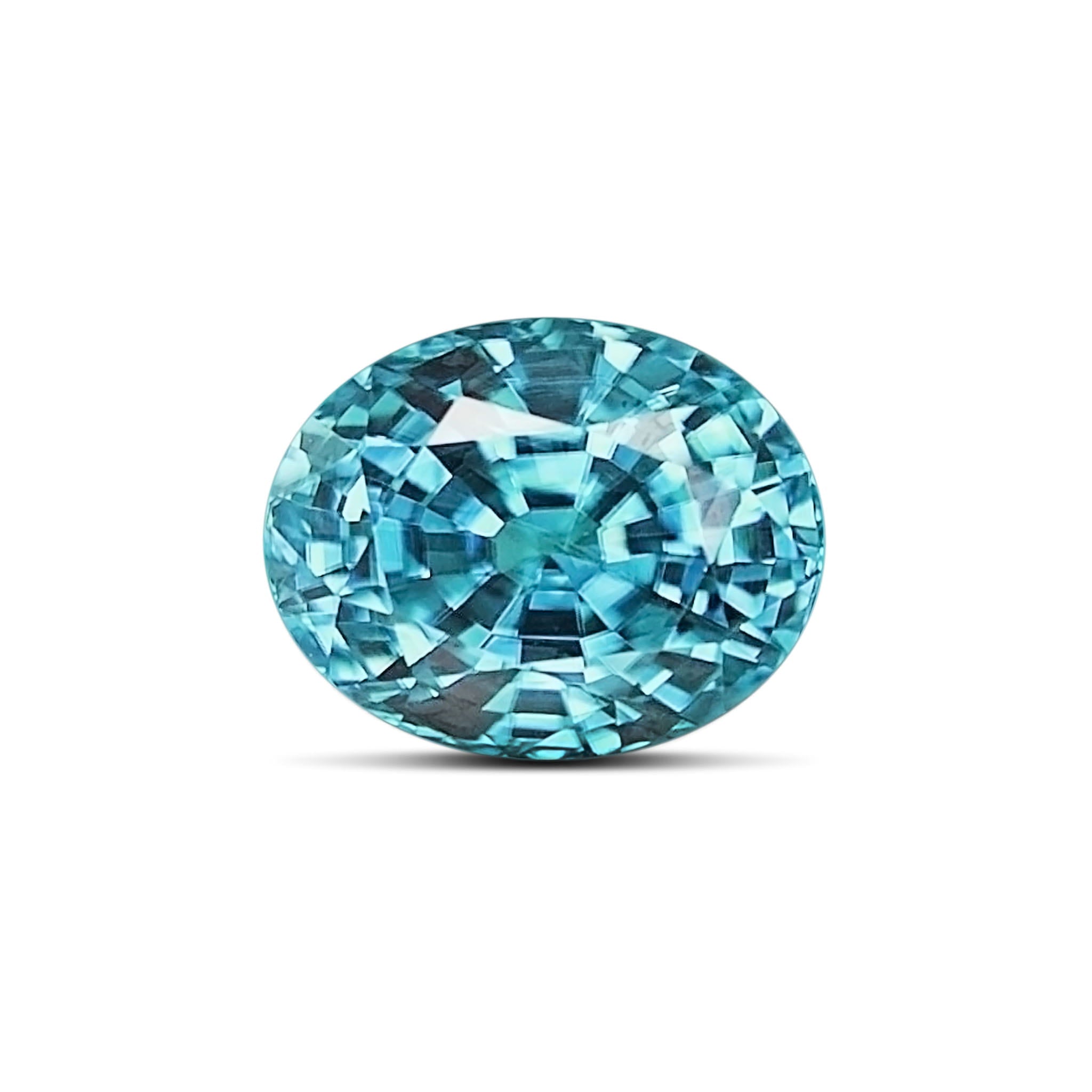 1.36 Carats - Natural Dazzling Cambodia Oval Medium Blue Zircon