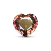 0.61 Carats - Certificate Natural Heart Pinkish Orange Sapphire