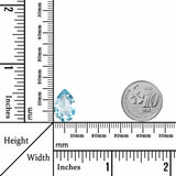 6.98 Carats - Natural Brazil Pear Cut Sky Blue Topaz