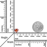 1.34 Carats - Natural Unheated Heart Orange Red Spessartine Garnet