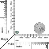 0.80 Carats - Natural Thailand Heated Oval Bluish Green Sapphire