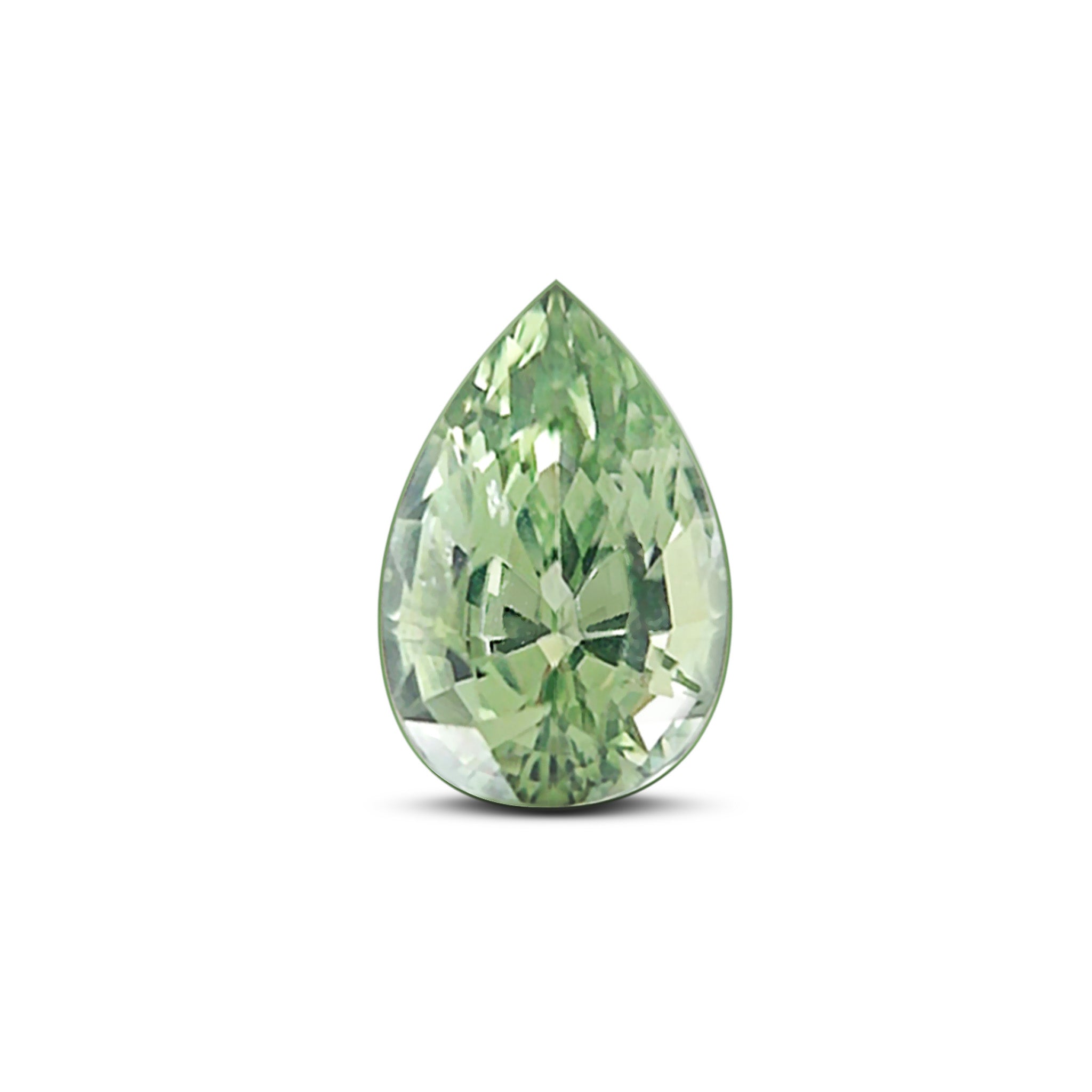 0.59 Carats - Natural Unheated Tanzania Pear Green Sapphire