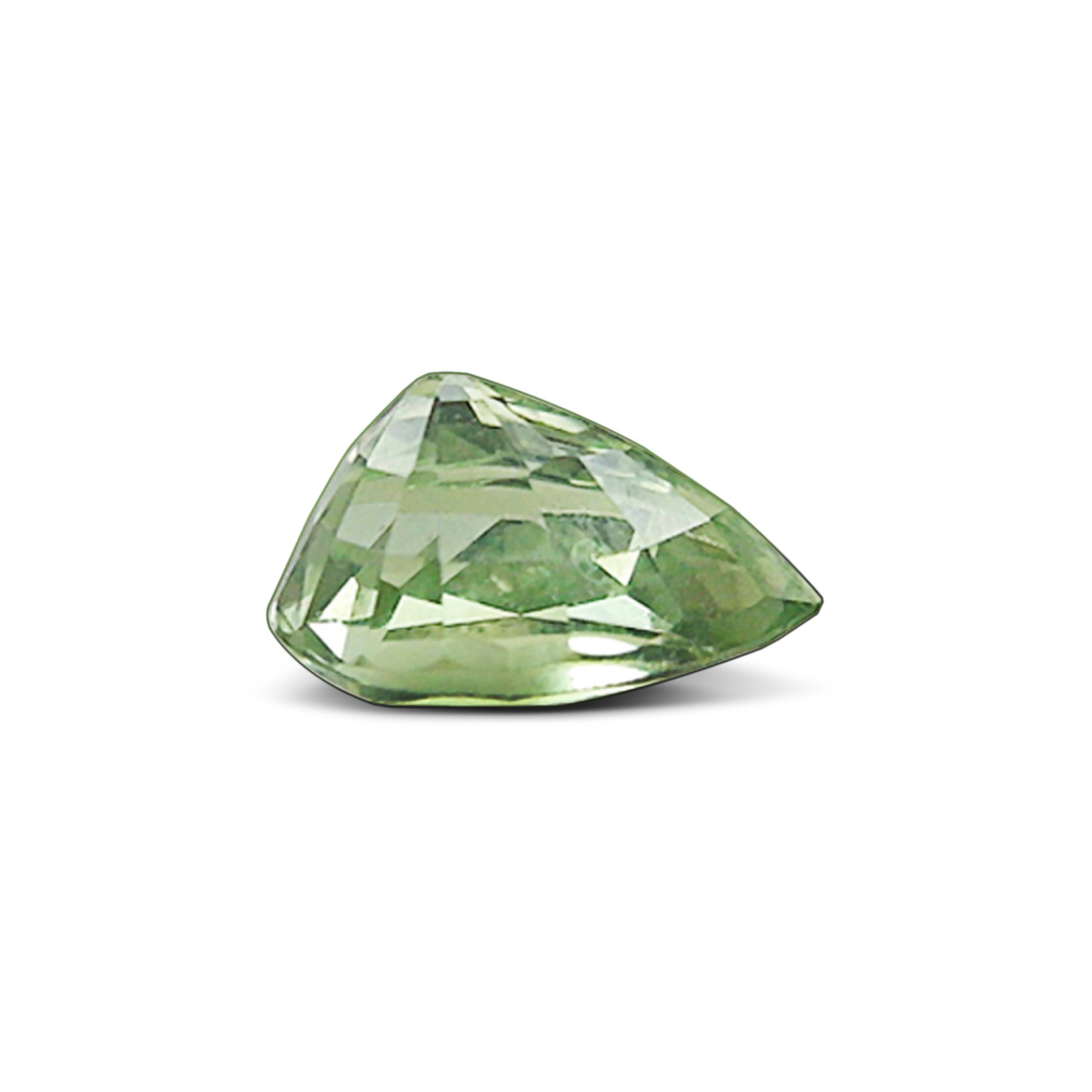 0.59 Carats - Natural Unheated Tanzania Pear Green Sapphire