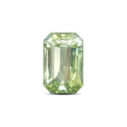 0.57 Carats - Natural Unheated Octagon Yellowish Green Sapphire