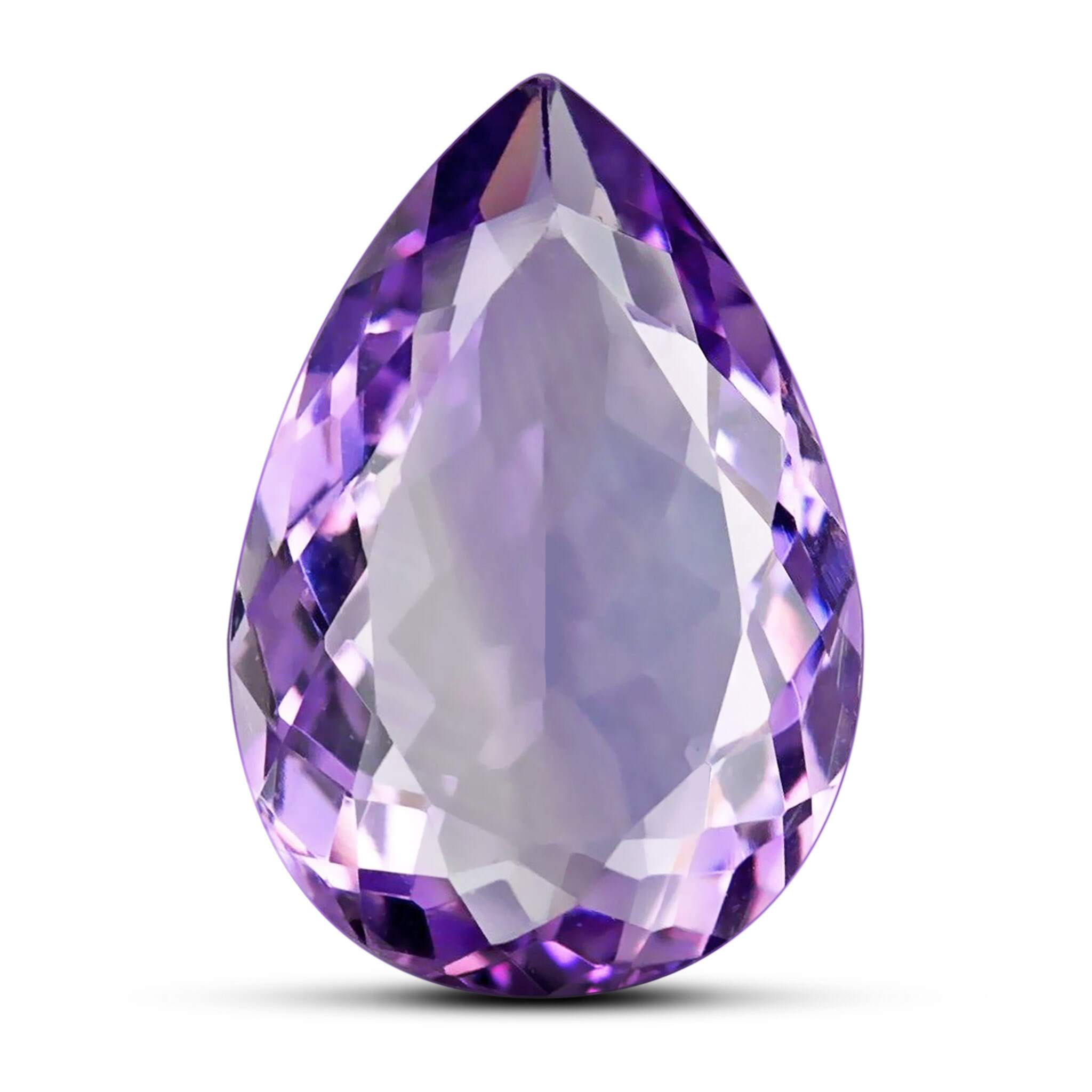 11.39 Carats - Natural Unheated Uruguay Pear Purple Amethyst
