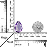11.39 Carats - Natural Unheated Uruguay Pear Purple Amethyst
