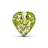 0.64 Carats - Certificate Natural Unheated Heart Green Sapphire