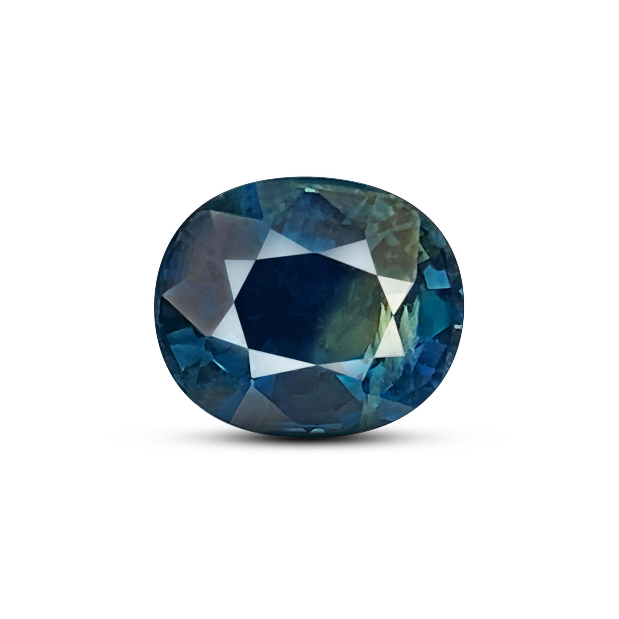 0.77 Carats - Natural Thailand Heated Oval Yellowish Blue Sapphire