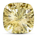 10.09 Carats - Certificate Natural Cushion Beehive Yellow Citrine
