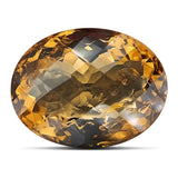 15.42 Carats - Certificate Natural Africa Checkerboard Yellow Citrine